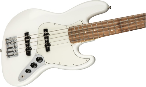 FENDER PLAYER Jazz Bass V PF Polar White фото 4